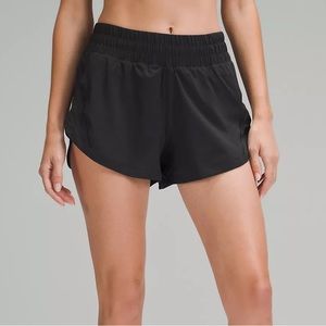 Lululemon Track That High-Rise Lined Short 3" - Black - 6